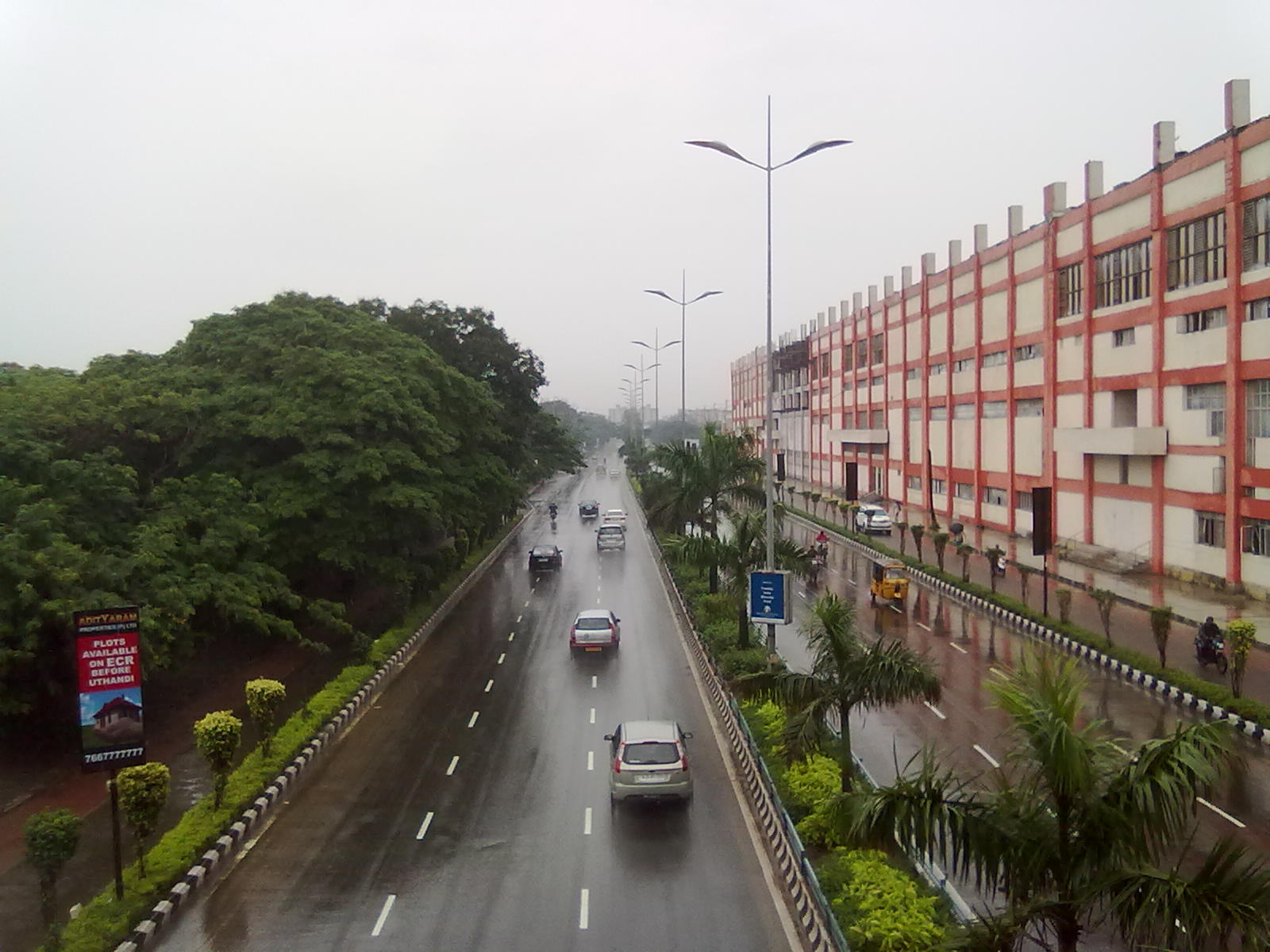 Aerial view of OMR Road Chennai IT Corridor
