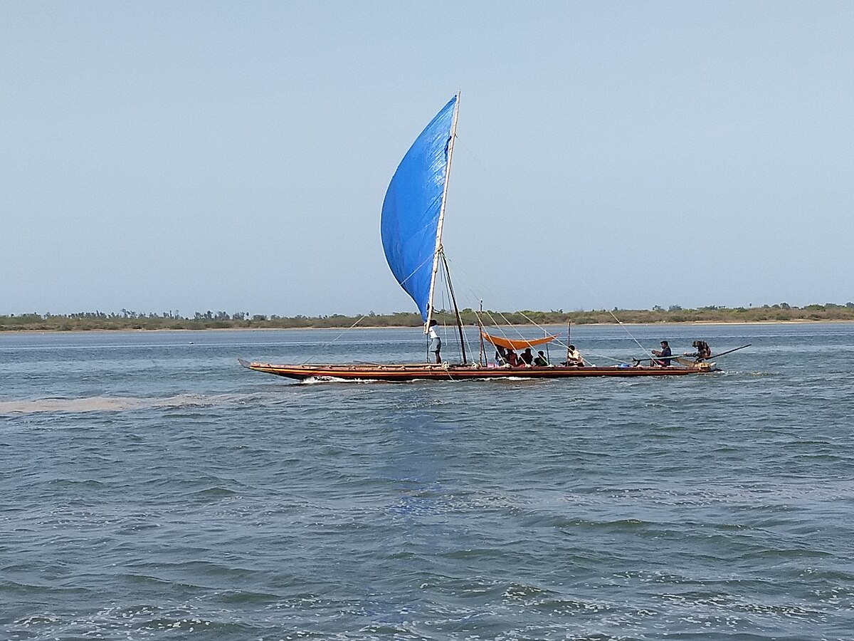 Scenic view of Pulicat Lake, the second largest brackish water lagoon in India