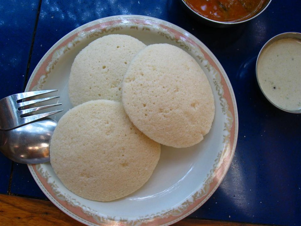 Traditional South Indian Idli - Steamed Rice Cakes
