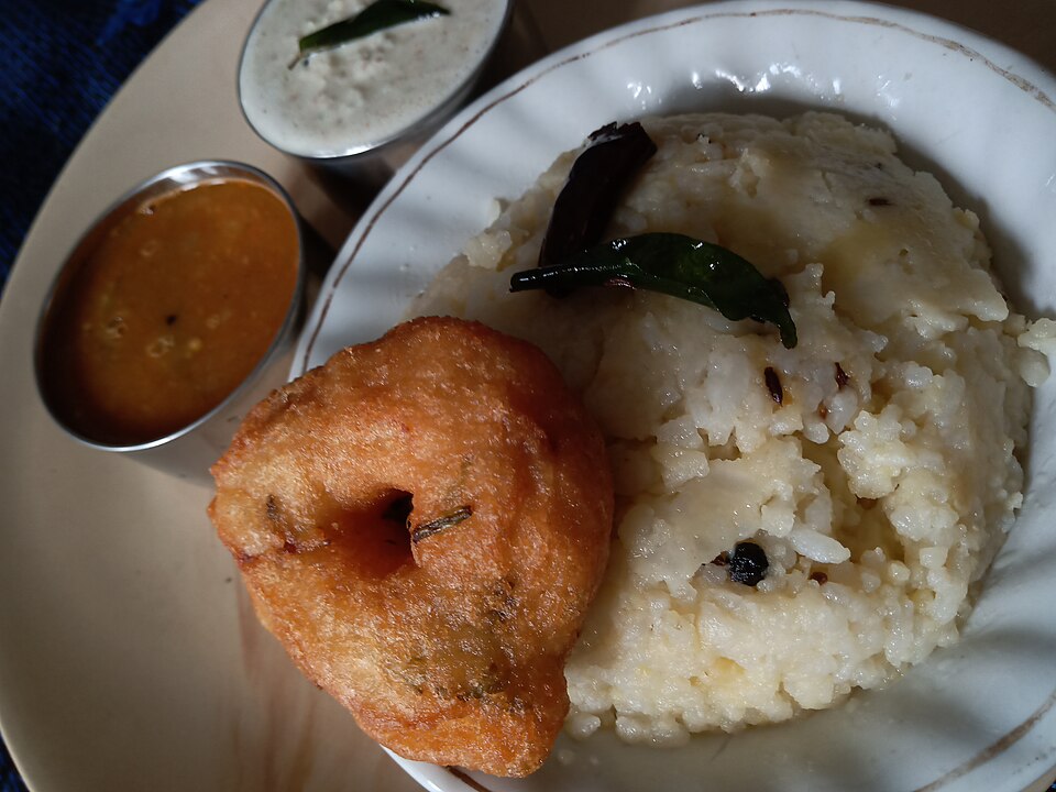 Traditional Ven Pongal - Savory Rice and Lentil Porridge
