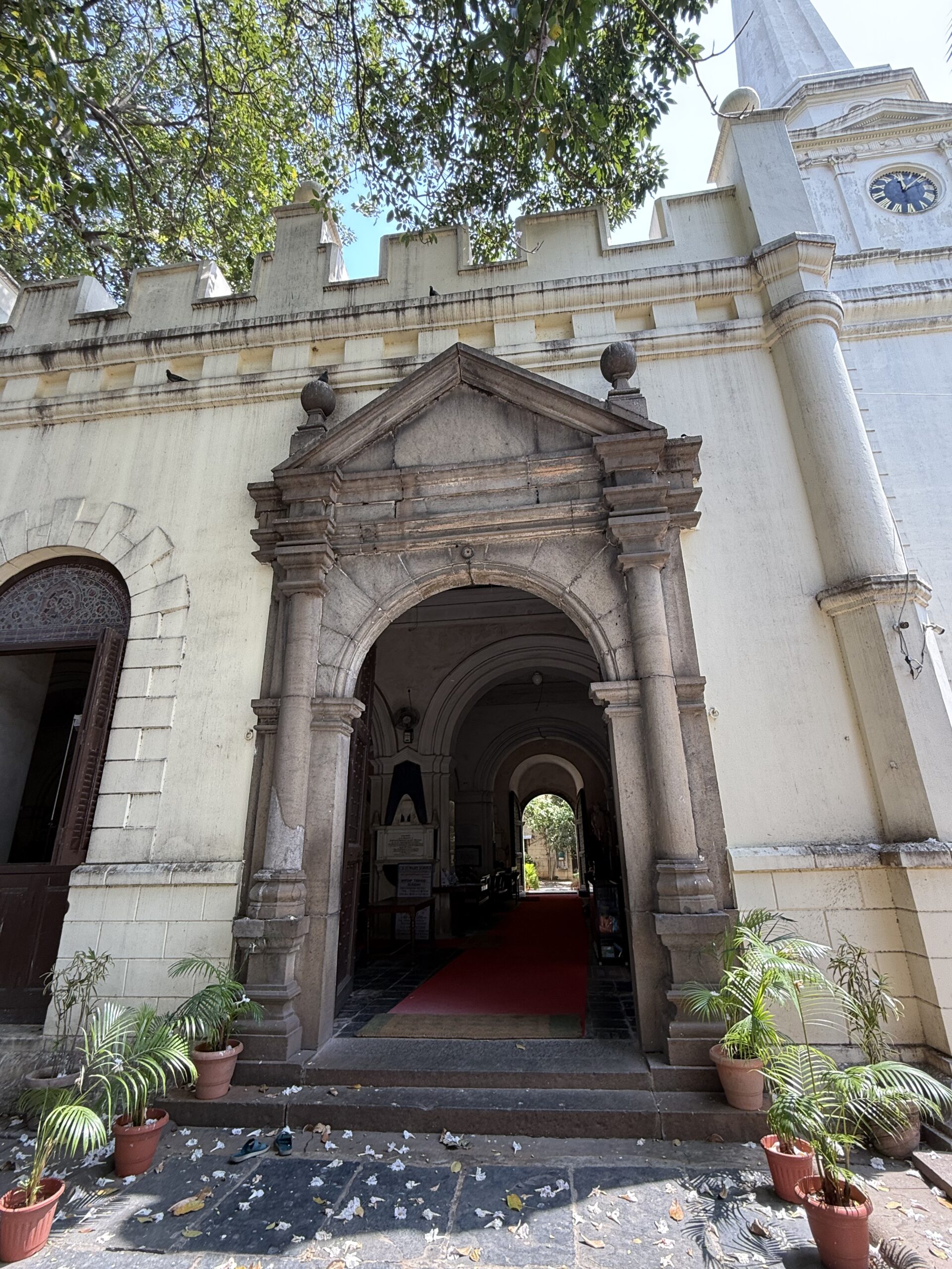 Entrance archway of St. Mary's Church Chennai