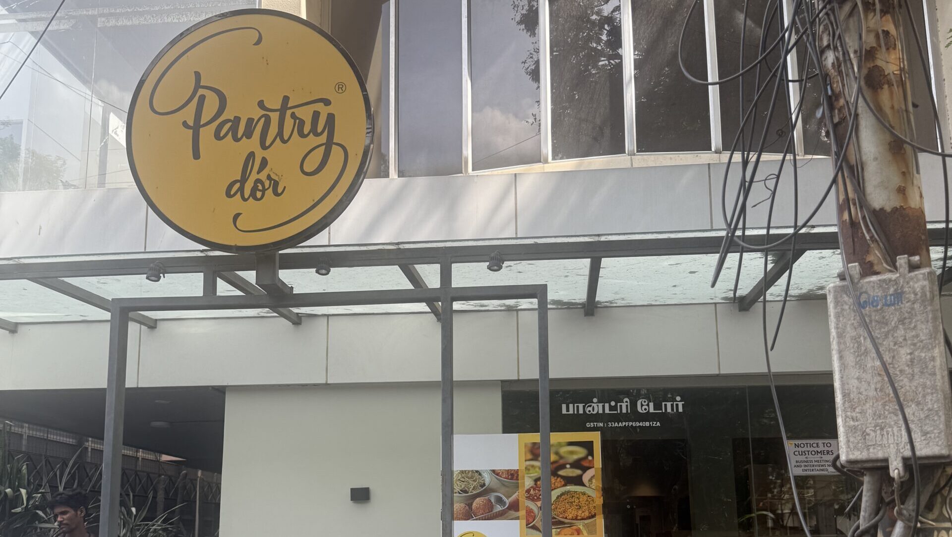 Pantry D'Or Anna Nagar Chennai cafe entrance