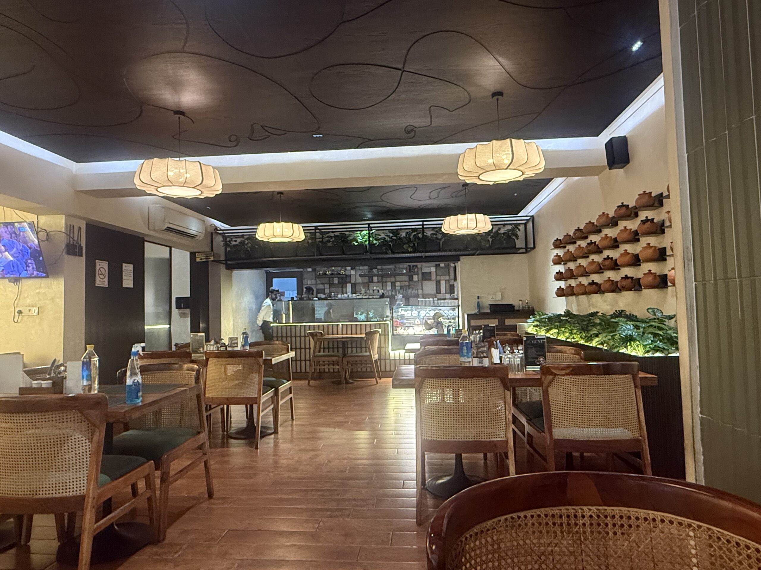 Tea Villa Cafe Anna Nagar Chennai dining area interior