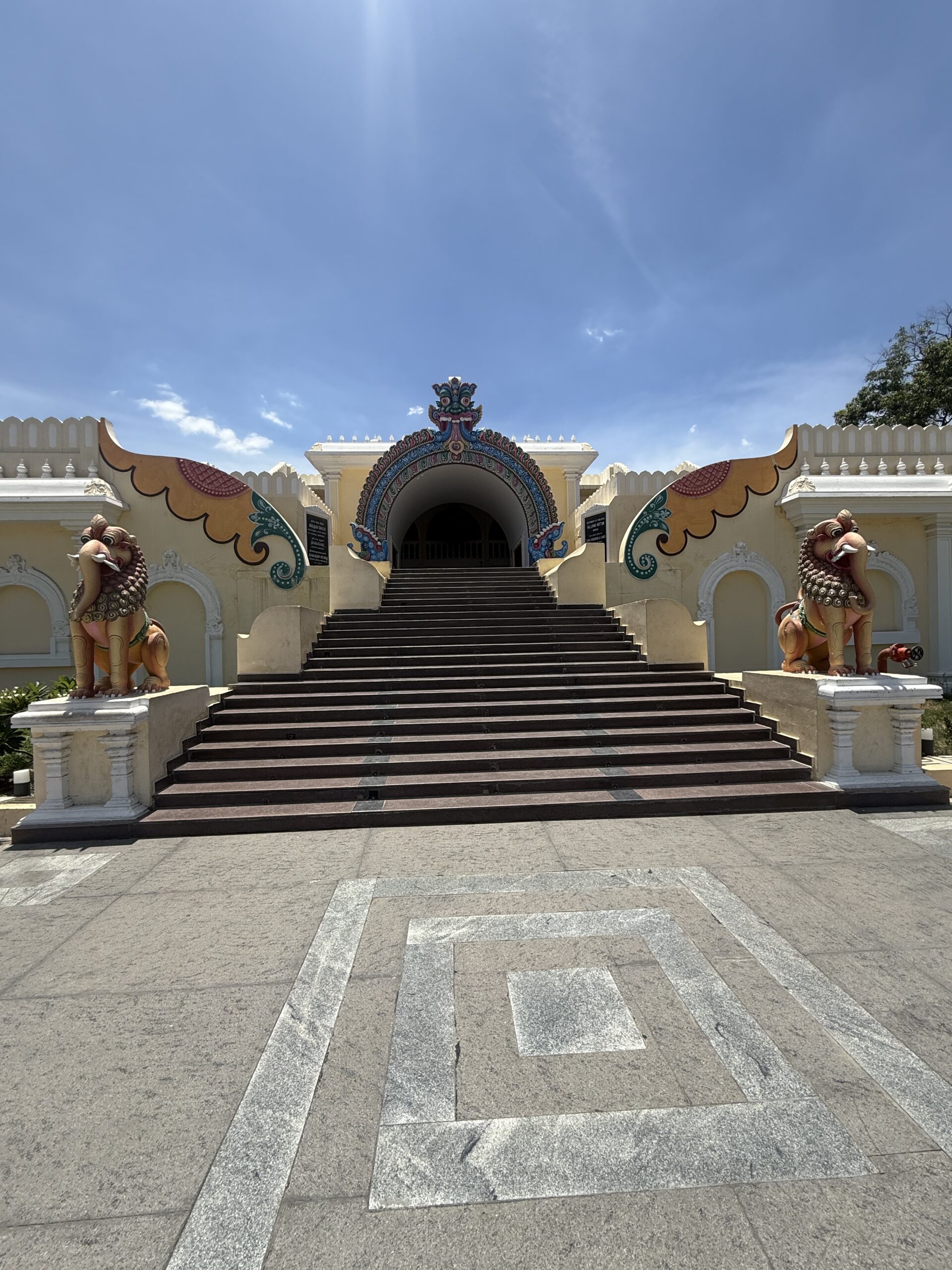 Entrance architecture at Valluvar Kottam, Chennai