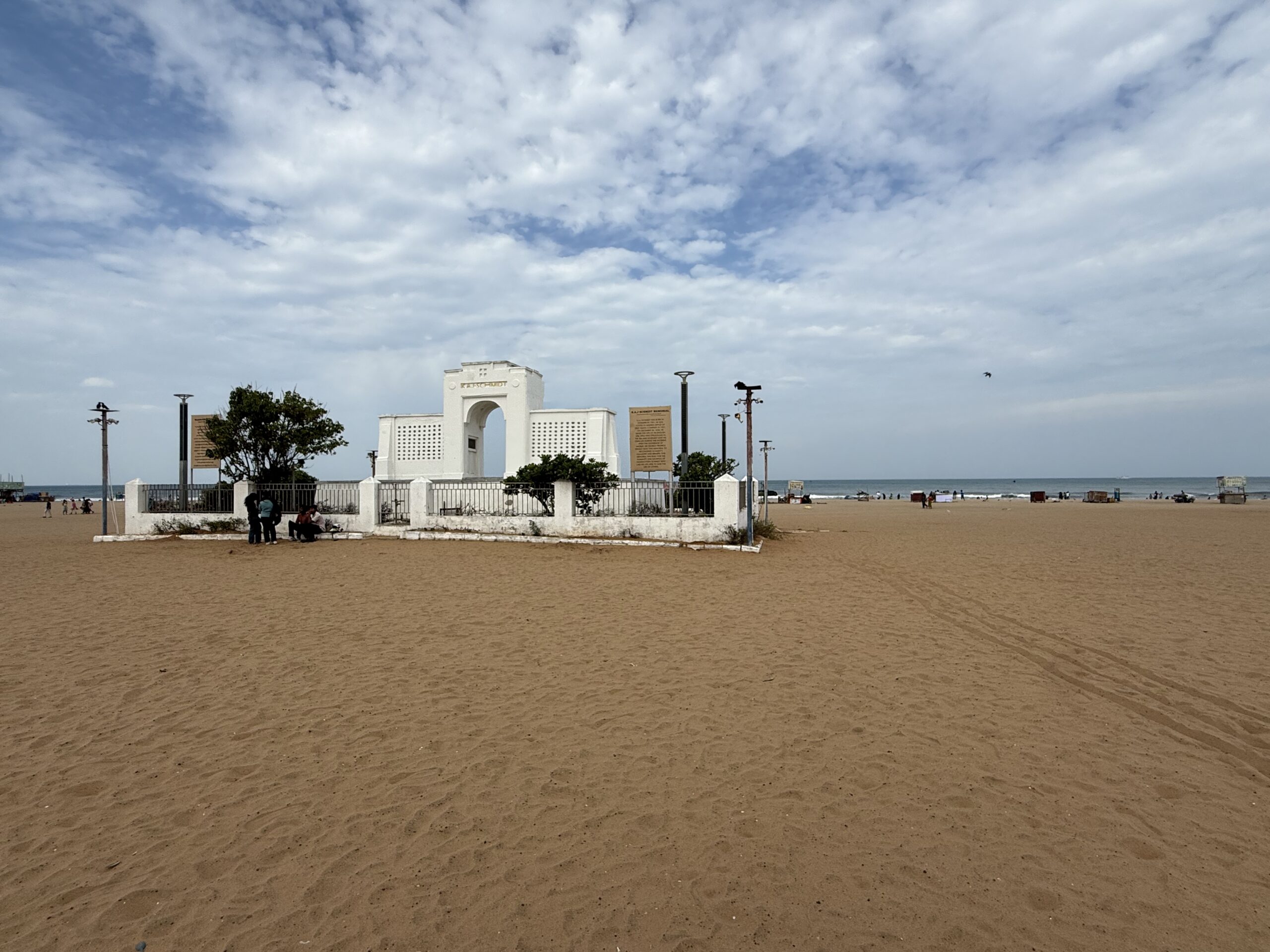 Beach memorial at Besant Nagar Beach Chennai