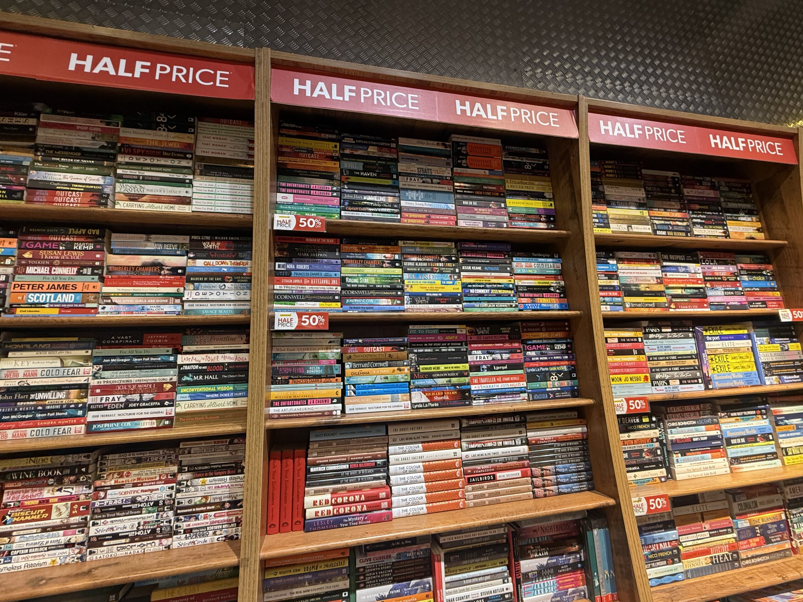 Discounted books section at Crossword Phoenix Marketcity Chennai