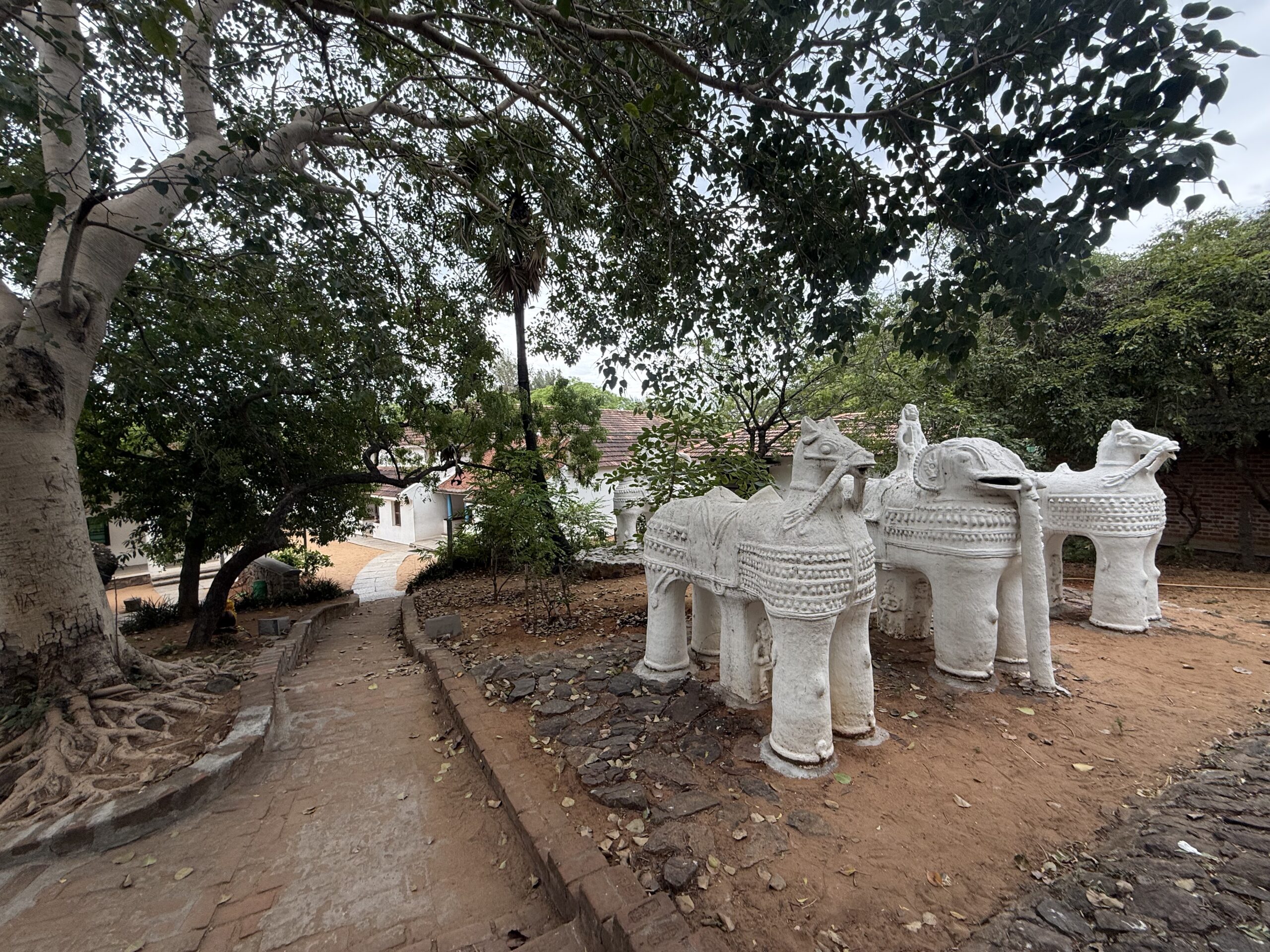 Ayyanar shrine at DakshinaChitra Heritage Museum Chennai