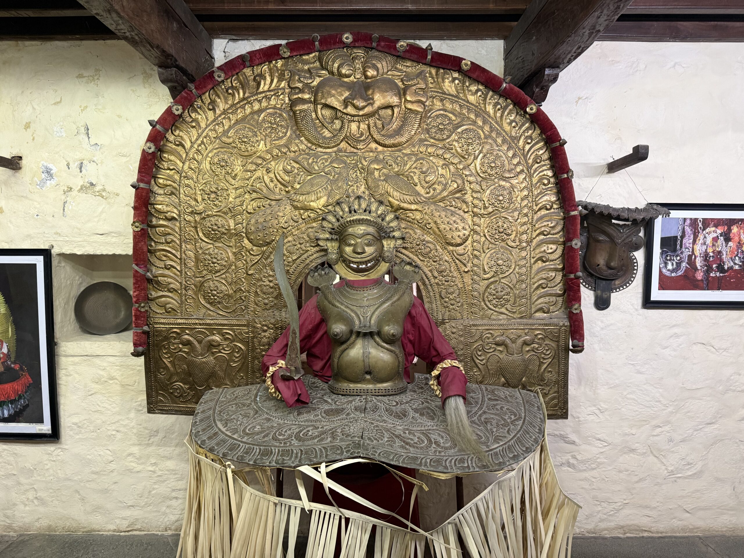 Bhuta statue from Karnataka at DakshinaChitra Heritage Museum Chennai