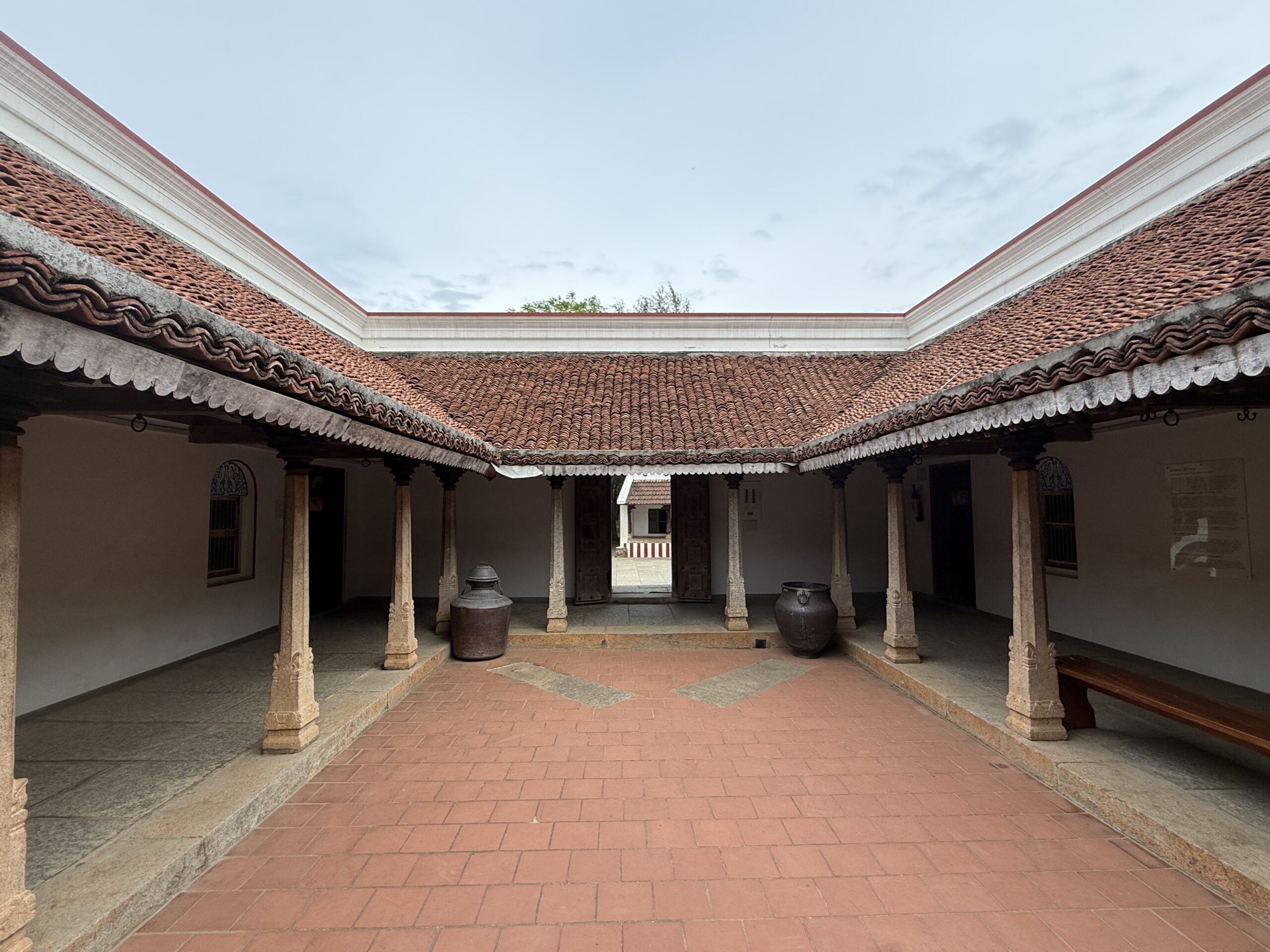 Interior of Chettiar heritage house at DakshinaChitra Museum Chennai